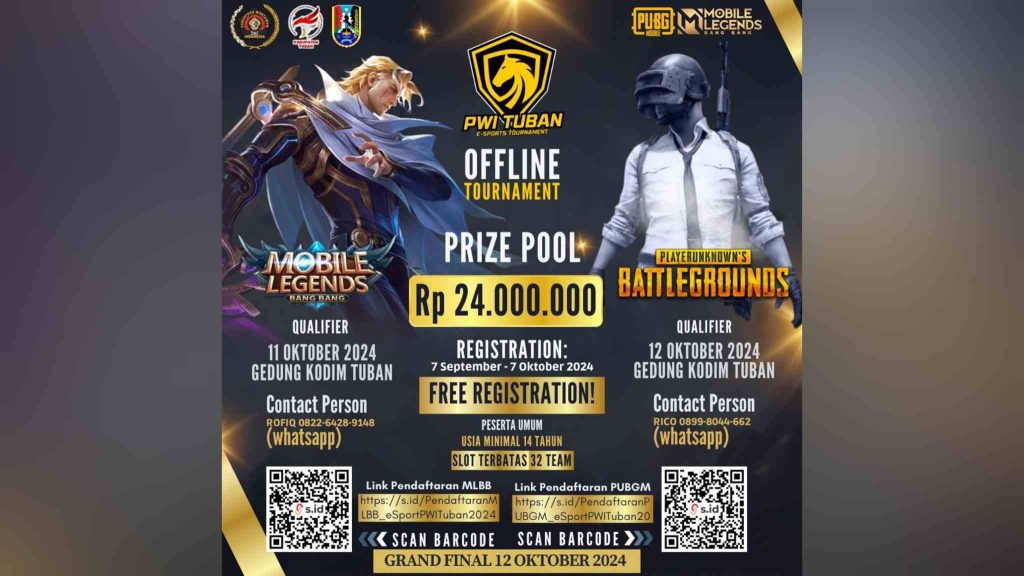 Hadiah Rp 24 Juta, PWI Tuban Gelar E-Sport Tournament&nbsp;2024